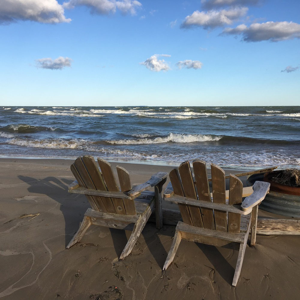 Beach time in Caseville